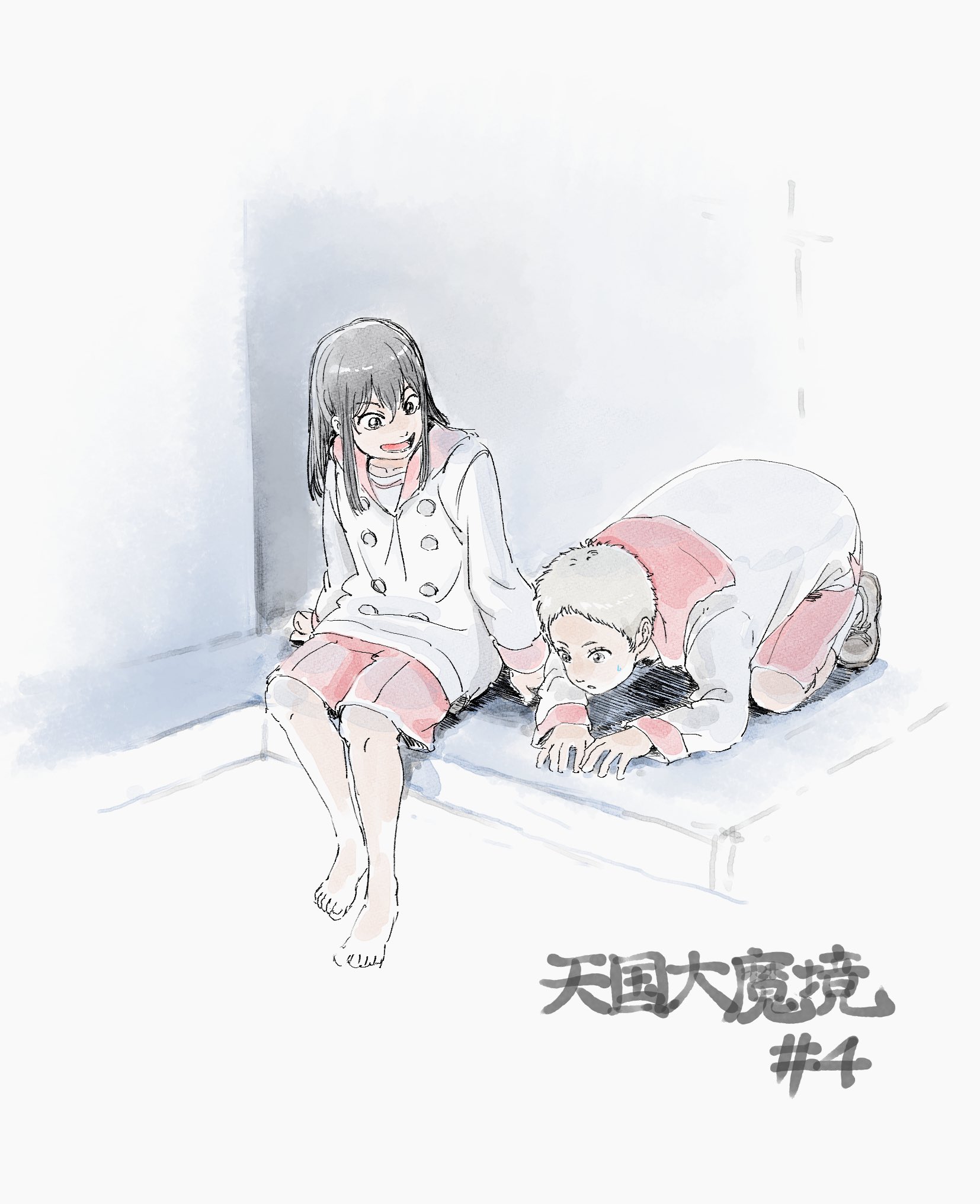tokio and kuku (tengoku daimakyou) drawn by zhiguang_liu