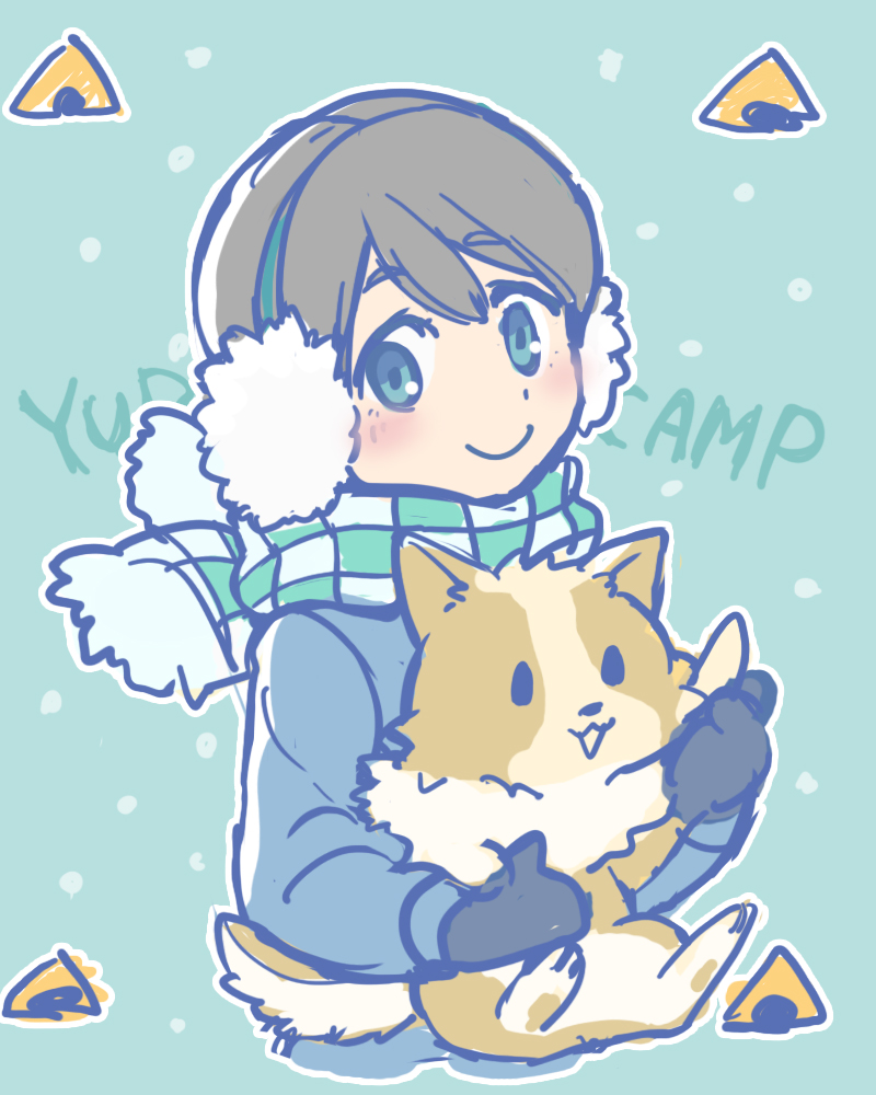 saitou ena and chikuwa (yurucamp) drawn by obi_chang