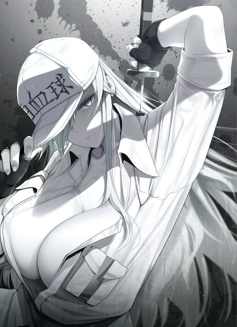 white blood cell and u-1196 (hataraku saibou and 1 more) drawn by fed_(giba)