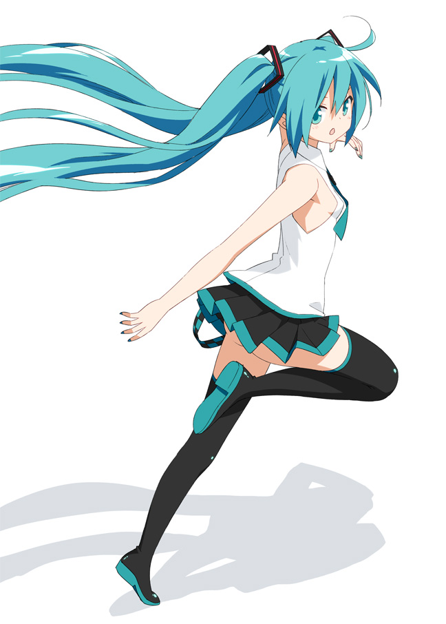 hatsune miku (vocaloid) drawn by kani_biimu