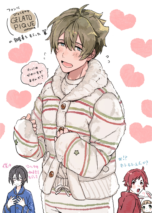 himeno kanon, tendo teru, kashiwagi tsubasa, and sakuraba kaoru (idolmaster and 2 more) drawn by nana_tetra