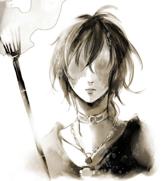 maiden in black (demon's souls) drawn by kmitty