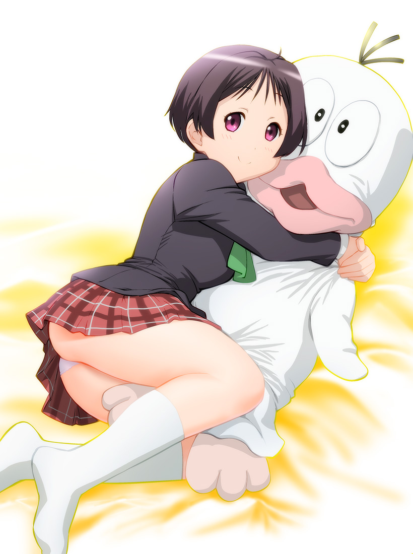 tsuyuri kumin and q-tarou (chuunibyou demo koi ga shitai! and 1 more) drawn by ueyama_michirou