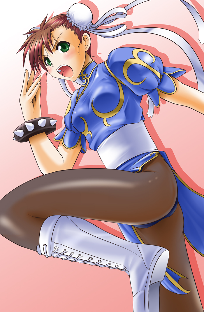 chun-li and kanamori reiko (street fighter and 2 more) drawn by digdug006