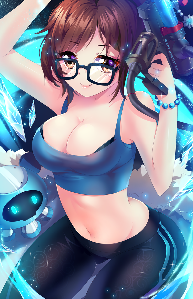 mei (overwatch and 1 more) drawn by squchan