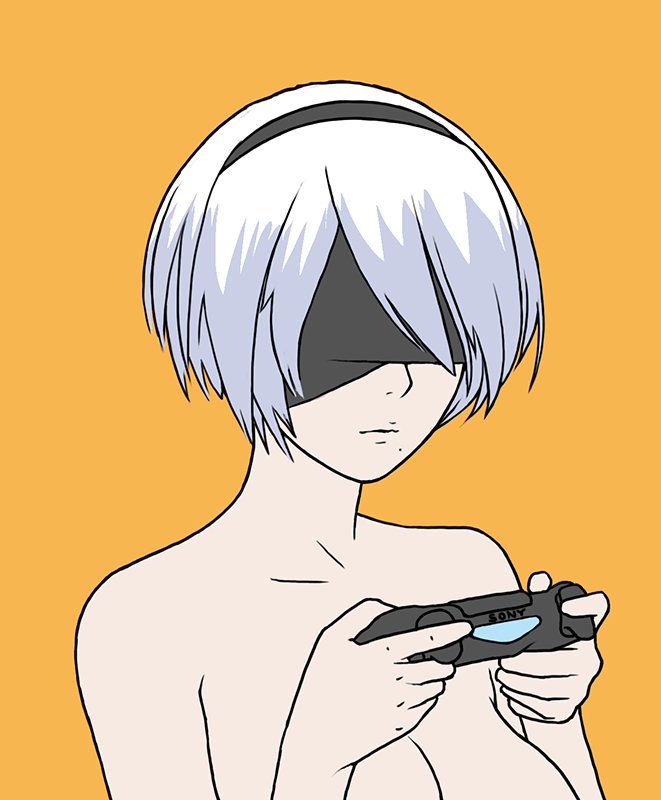 2b (nier and 1 more) drawn by sino_(mechanized_gallery)