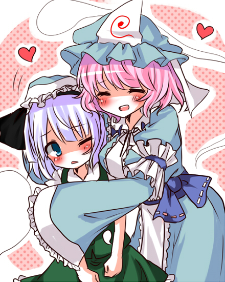 konpaku youmu and saigyouji yuyuko (touhou) drawn by rai_(rai-s)