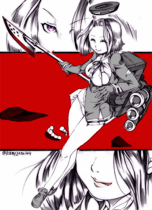 tatsuta, i-class destroyer, and ha-class destroyer (kantai collection) drawn by kamizono_(spookyhouse)