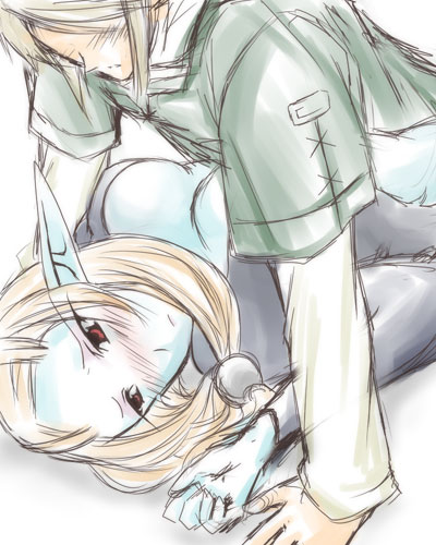 link and midna (the legend of zelda and 1 more) drawn by microspace