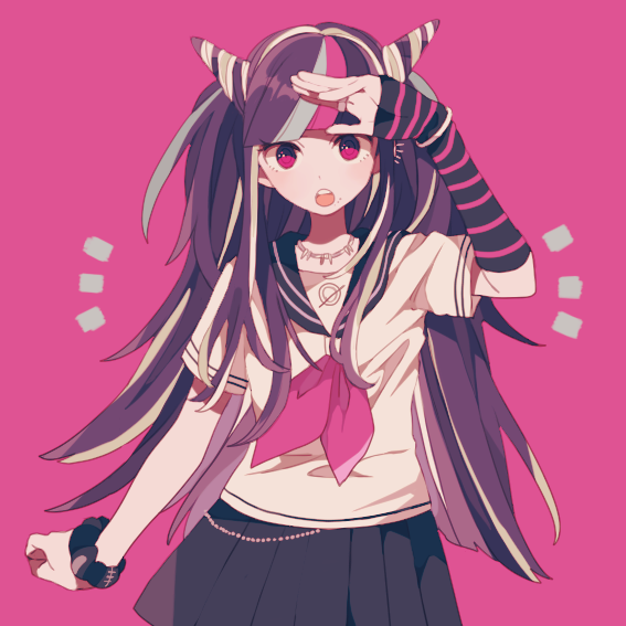 mioda ibuki (danganronpa and 1 more) drawn by maco22