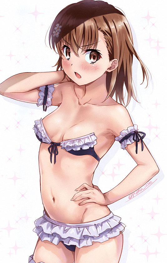 misaka mikoto (toaru majutsu no index and 1 more) drawn by isshi_pyuma
