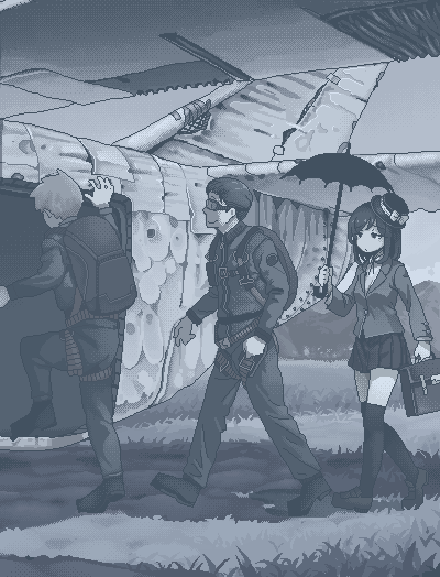suicidal girl and mary poppins (original) drawn by hamsterfragment