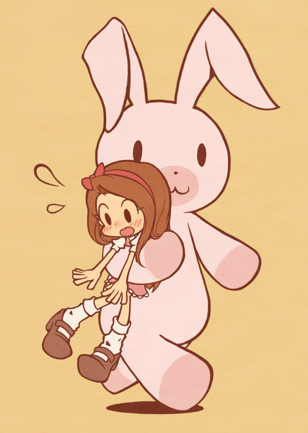 minase iori and usa-chan (idolmaster) drawn by icon_(sugarless_yogurt)