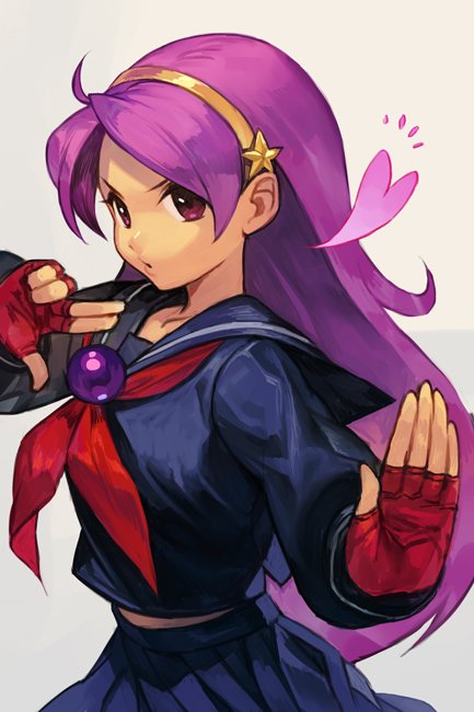 asamiya athena (the king of fighters and 3 more) drawn by hungry_clicker