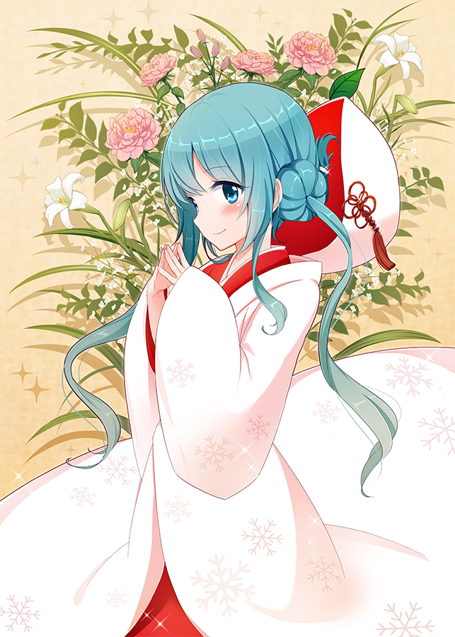 hatsune miku and yuki miku (vocaloid) drawn by snowmi