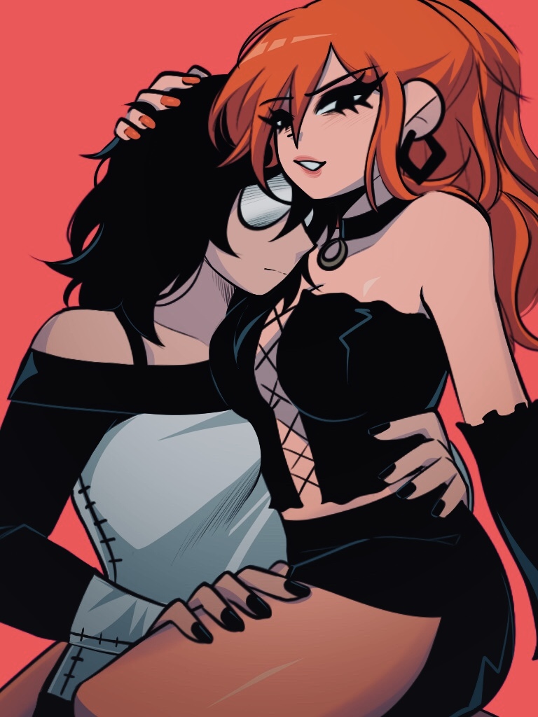 envy adams and lynette guycott (scott pilgrim) drawn by scollacel0ver
