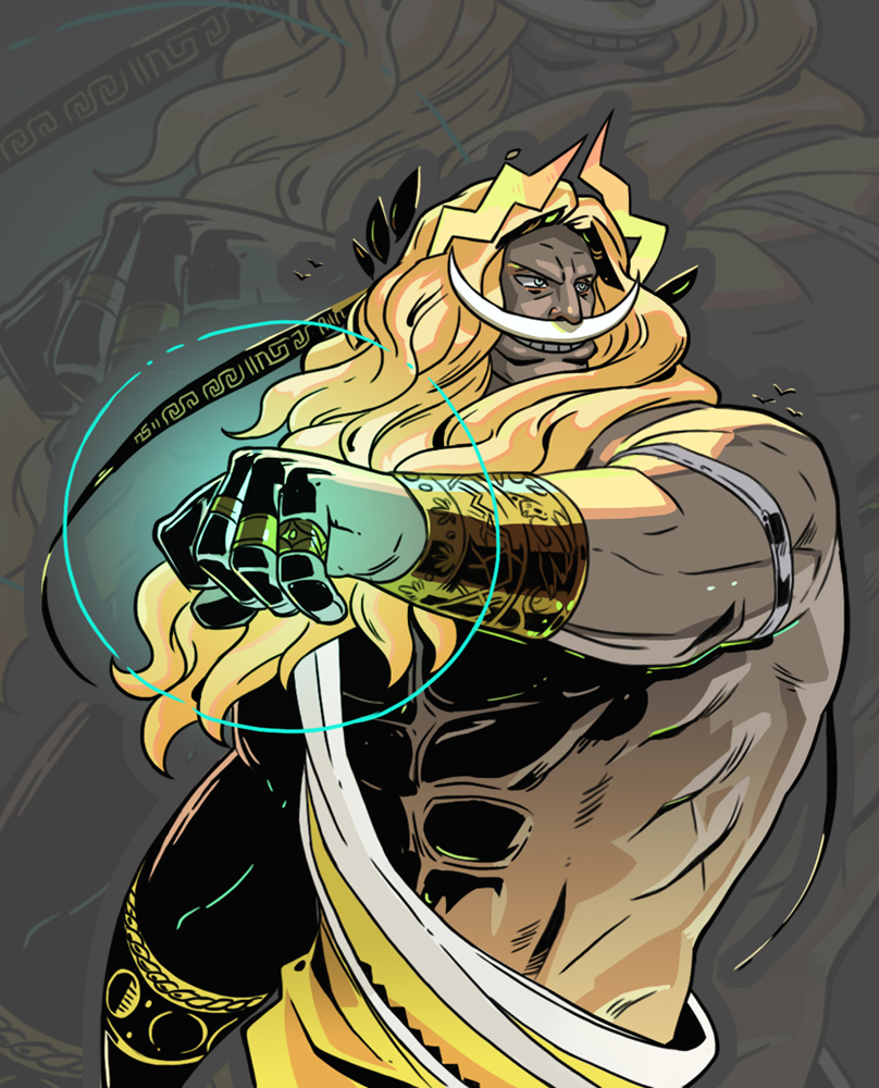 edward newgate and zeus (one piece and 2 more) drawn by iury_padilha