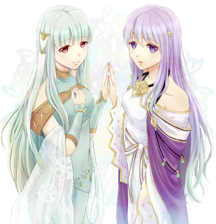 julia and ninian (fire emblem and 2 more) drawn by taiga_kazame