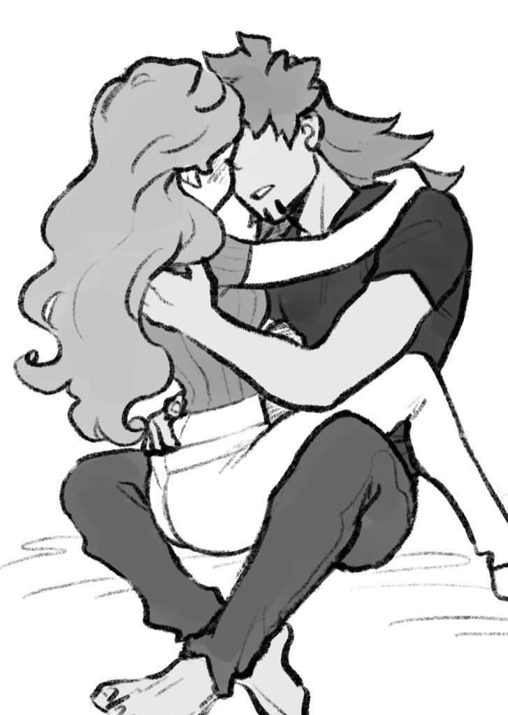 leon and sonia (pokemon and 1 more) drawn by gold_5610