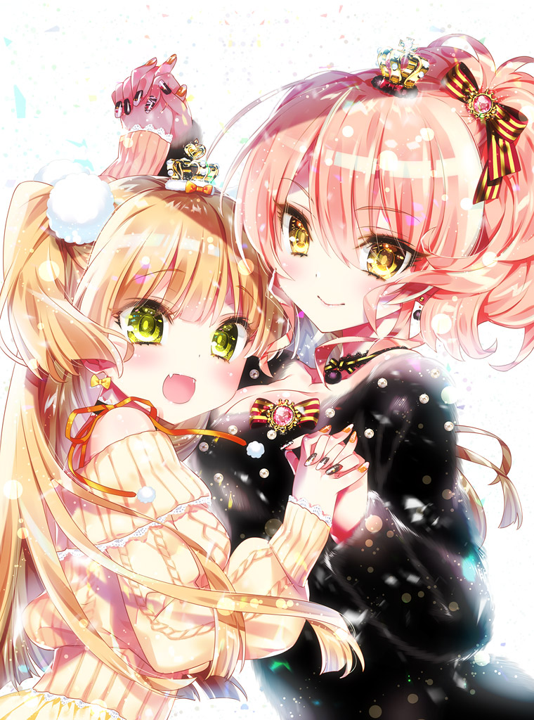 jougasaki mika and jougasaki rika (idolmaster and 1 more) drawn by kamiya_maneki