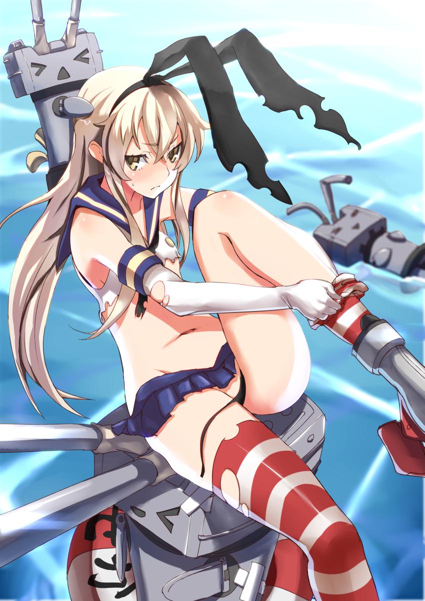 shimakaze and rensouhou-chan (kantai collection) drawn by tsuuhan