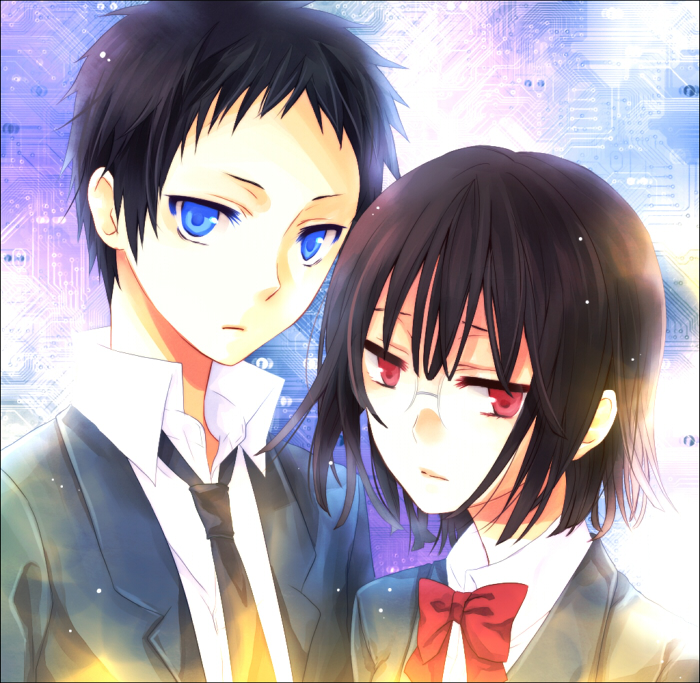 sonohara anri and ryuugamine mikado (durarara!!) drawn by nagonmaou