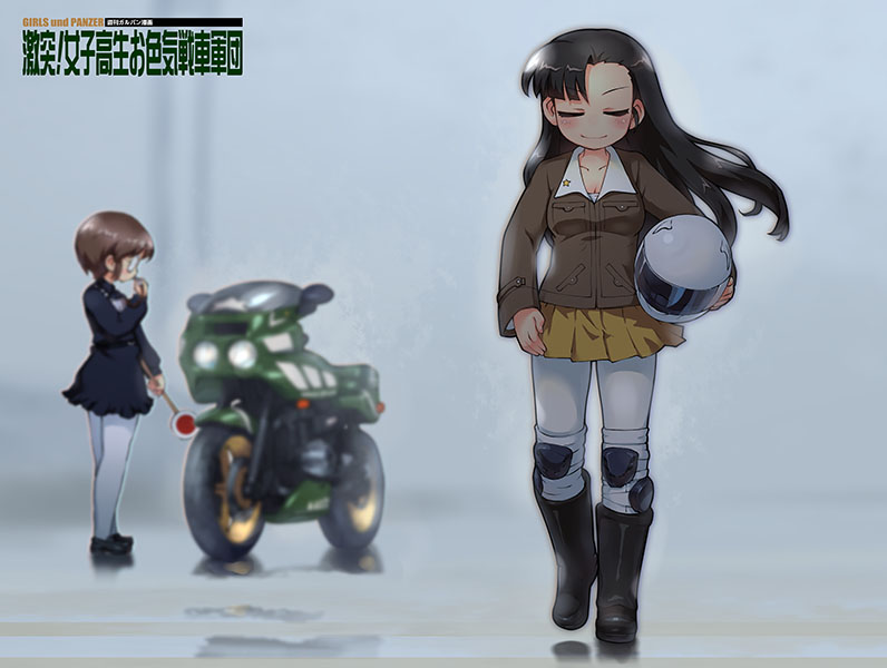 nishi kinuyo and sasagawa kanon (girls und panzer and 3 more) drawn by sankuma