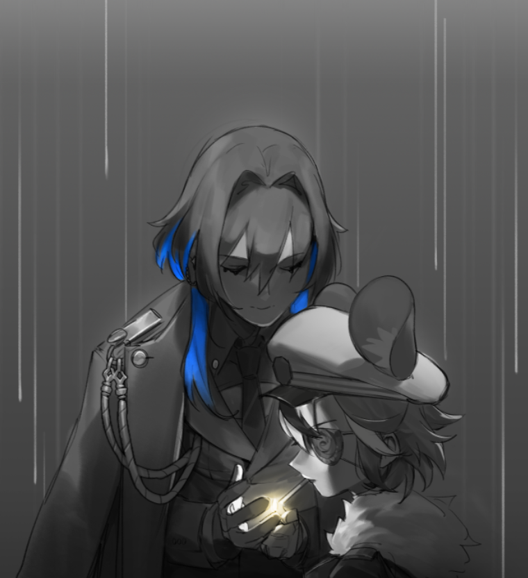 ouro kronii and hakos baelz (hololive and 1 more) drawn by dasdokter
