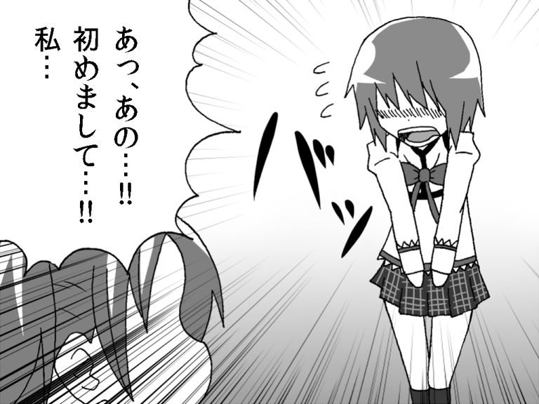 miki sayaka and sakura kyoko (mahou shoujo madoka magica) drawn by gogiga_gagagigo