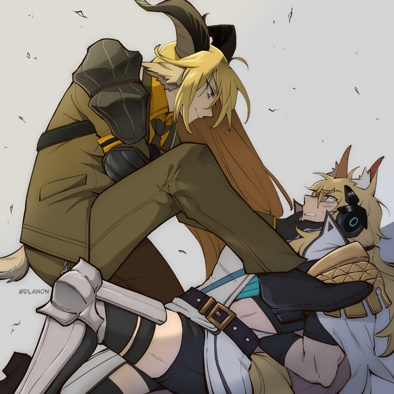 nearl, degenbrecher, and nearl the radiant knight (arknights) drawn by dlanon