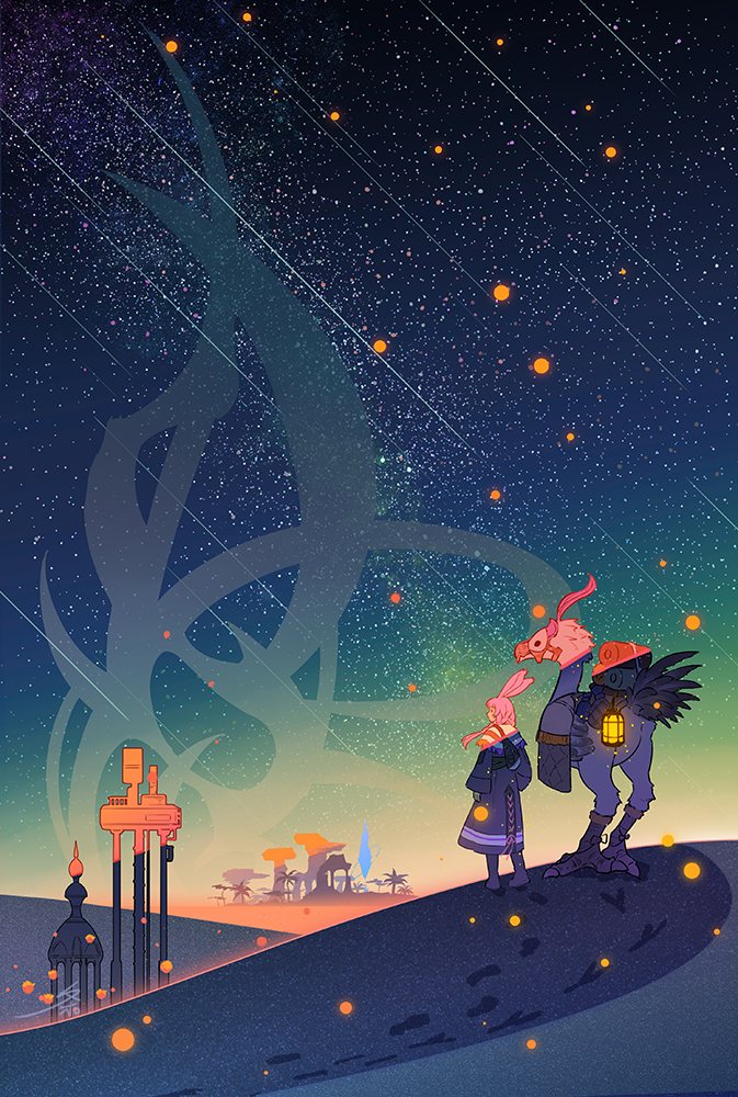warrior of light (final fantasy and 1 more) drawn by qimu819