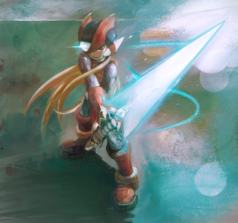 zero and zero(z) (mega man and 1 more) drawn by byte_(grunty-hag1)