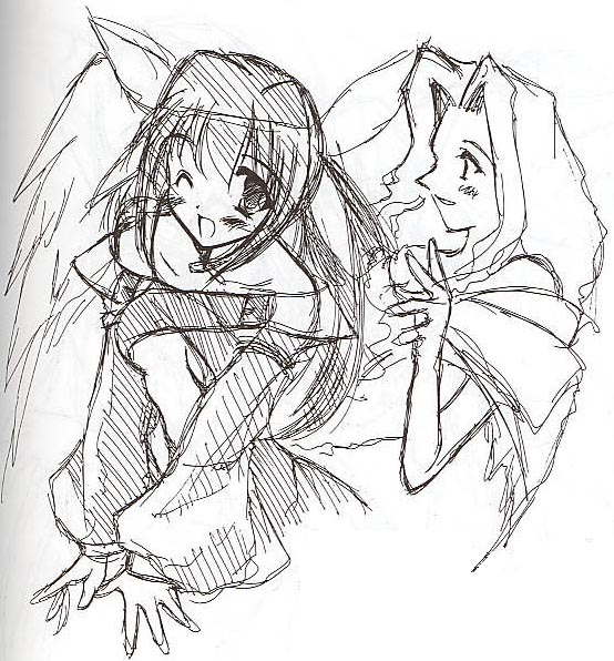 dizzy and undine (guilty gear) drawn by ibuki_pon