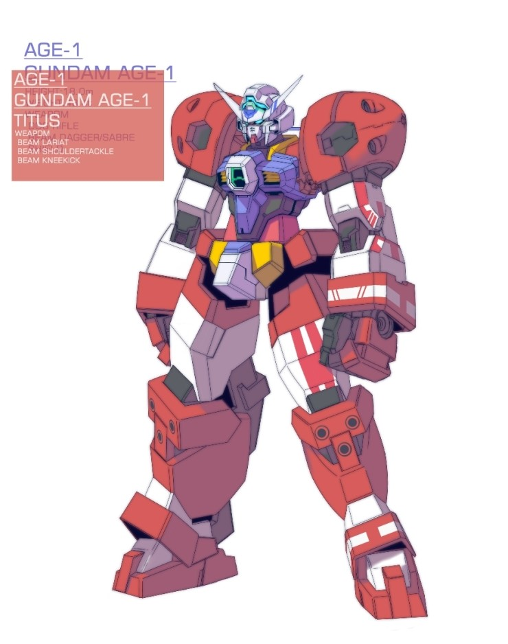 gundam age-1 and gundam age-1 titus (gundam and 1 more) drawn by sukekiyo56