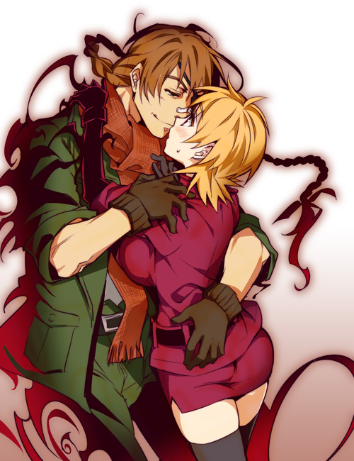 seras victoria and pip bernardotte (hellsing) drawn by kayama_(fukayama)