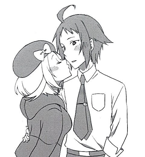 bianca and cheren (pokemon and 1 more) drawn by kaori_kazuma