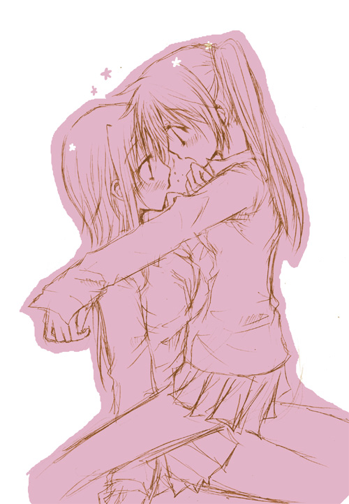 fate testarossa and takamachi nanoha (lyrical nanoha) drawn by aihara_(keitora)