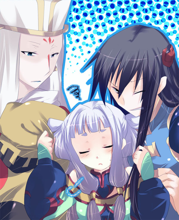tianzi, li xingke, and gao hai (code geass) drawn by kurohara_yuu