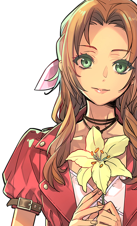 aerith gainsborough (final fantasy and 2 more) drawn by ito_noizi