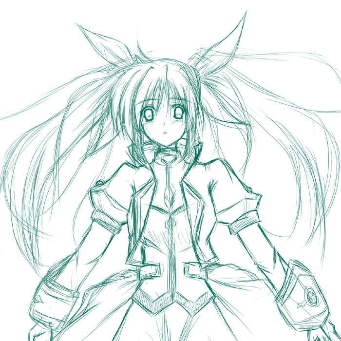 takamachi nanoha (lyrical nanoha and 1 more) drawn by aito_(indigorabbit)