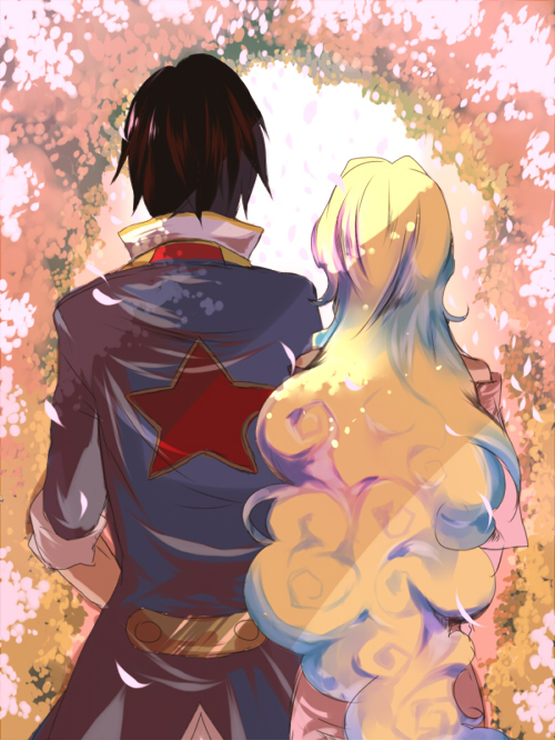 nia teppelin and simon (tengen toppa gurren lagann) drawn by kiui