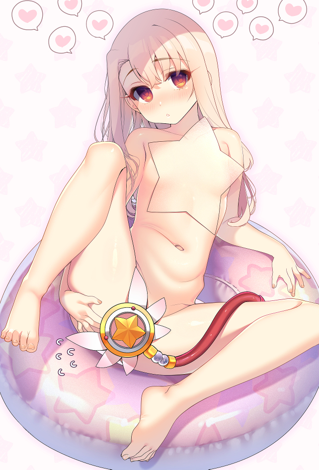 illyasviel von einzbern and magical ruby (fate and 1 more) drawn by santa_(sunflower)