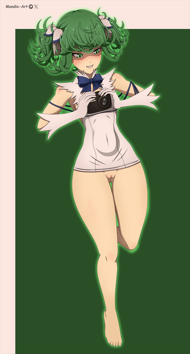 tatsumaki and hestia (one-punch man and 1 more) drawn by mandio_art
