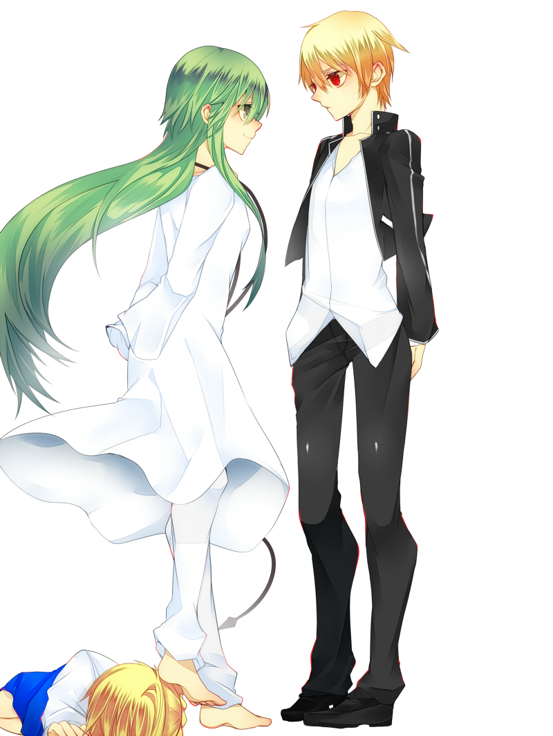 artoria pendragon, saber, gilgamesh, and enkidu (fate and 2 more) drawn by haine_(howling)