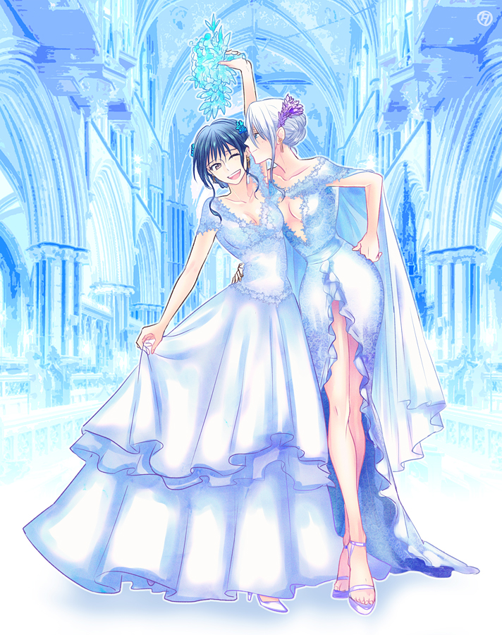 katsuki yuuri and viktor nikiforov (yuri!!! on ice) drawn by tanao