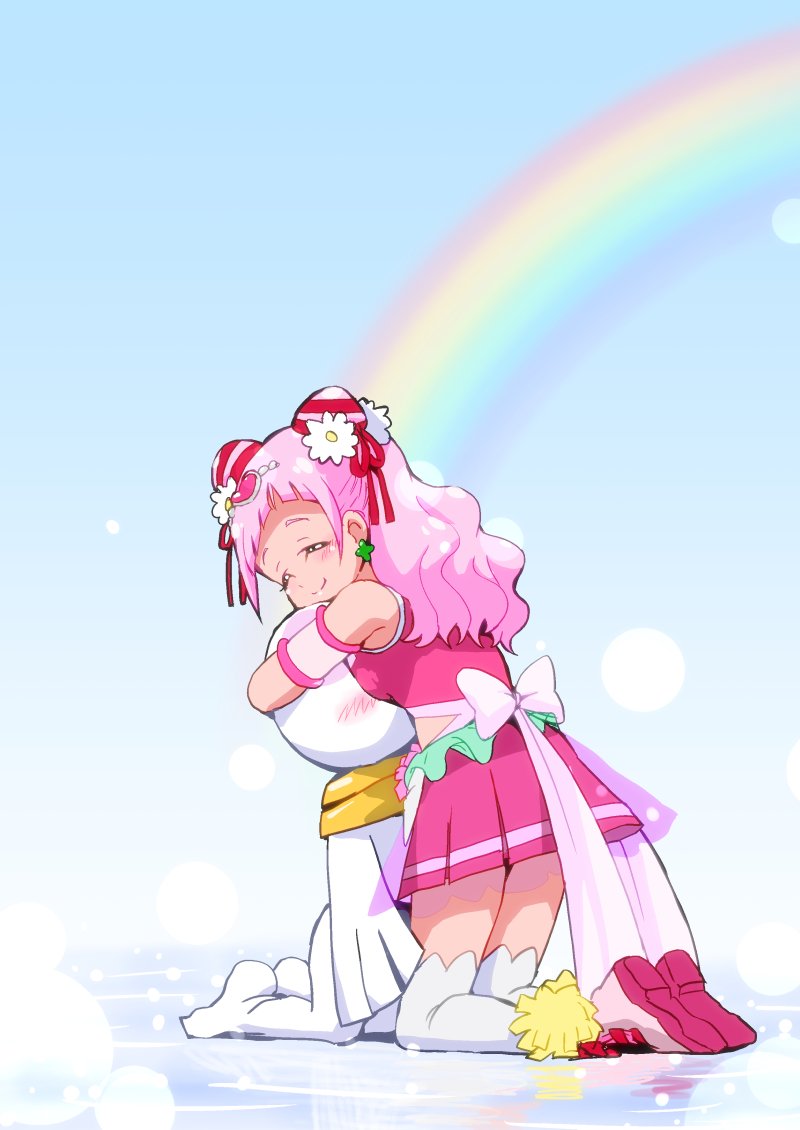 nono hana and cure yell (precure and 1 more) drawn by yakizakana_(yakizakana10967)
