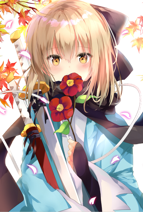 okita souji (fate and 2 more) drawn by pon_(ponidrop)