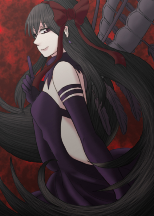 akemi homura and akuma homura (mahou shoujo madoka magica and 1 more) drawn by rebekka_(alice-love-gothiclolita)