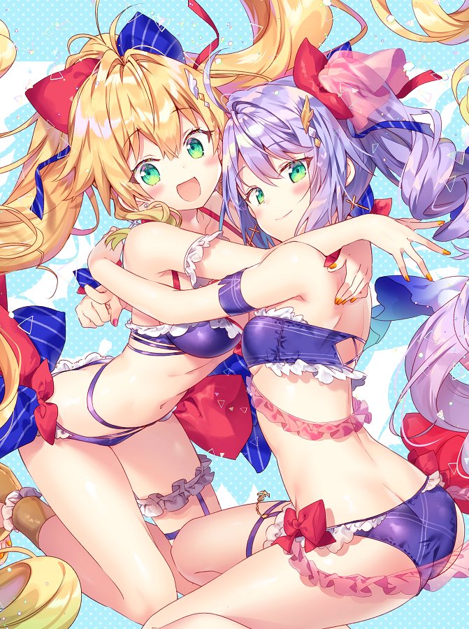 le temeraire and l'opiniatre (azur lane) drawn by riichu