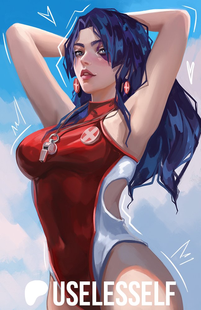 psylocke (marvel and 2 more) drawn by useless_elf